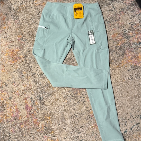 Carhartt Force Fitted Utility Leggings - NWT - Mint Green M - Picture 2 of 8